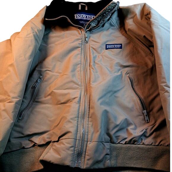 Lands' End Women's Petite Brown Full Zippered Winter Jacket - Size S - Picture 2 of 4